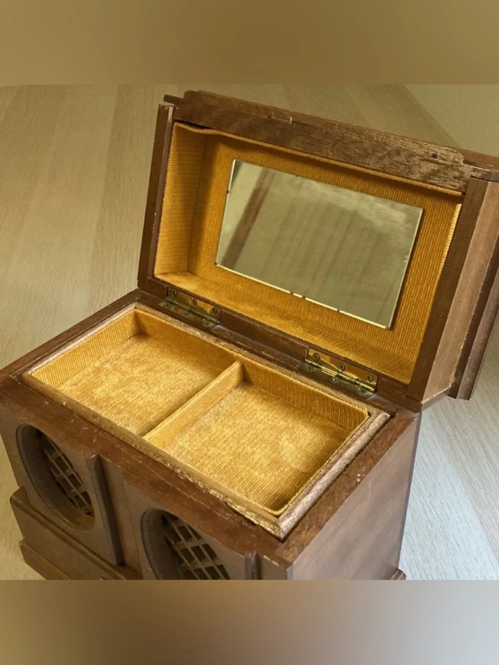 Vintage brown wooden